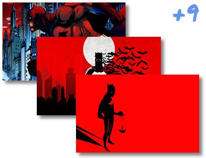 Batman Red theme pack