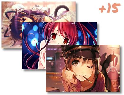 Cute Anime Girls theme pack