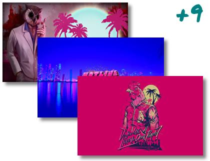 Hotline Miami theme pack